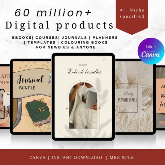 Digital Products Bundle (Over 60 million digital products with MRR/PLR)