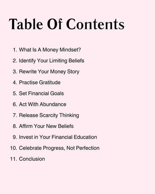 Money Mindset Makeover Ebook